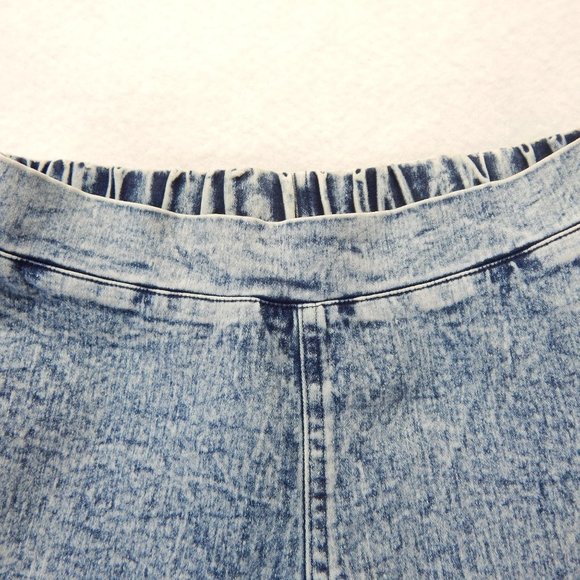 Love Culture Acid Wash Elastic High Waist Straight - Picture 3 of 8